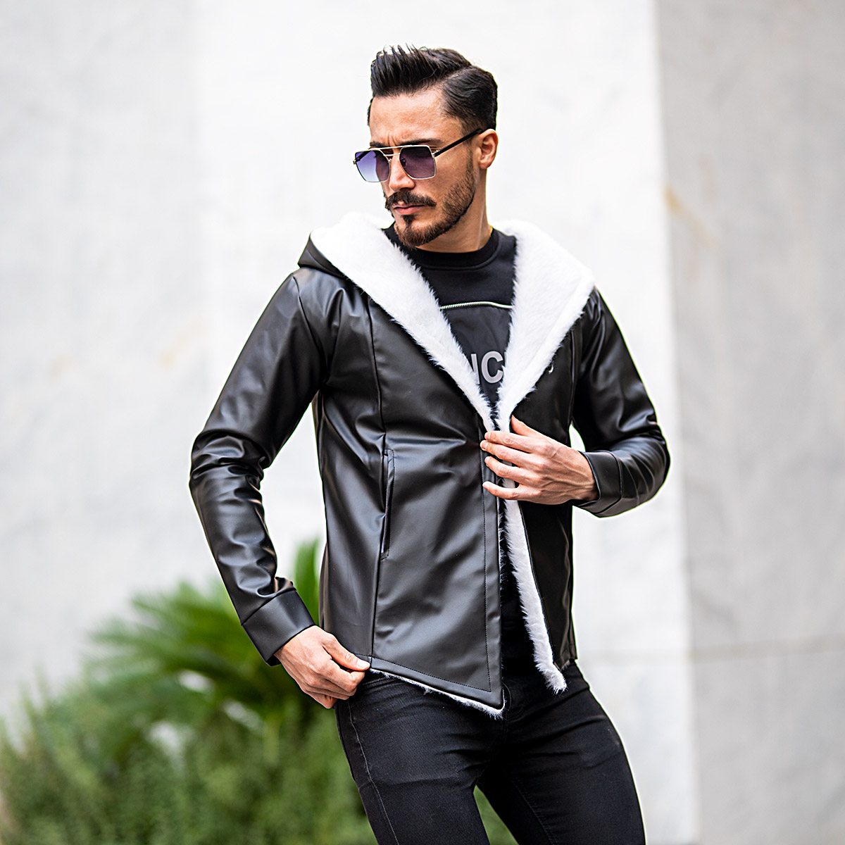 شنل چرم joly مشکی